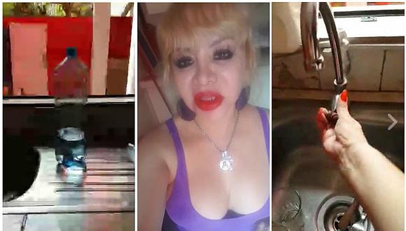¡A su peculiar estilo! Susy Díaz sufrió falta de agua y así suplicó a Sedapal (VIDEO)