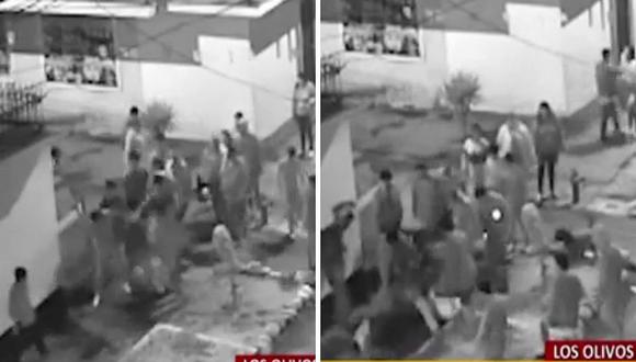 Vecinos en Los Olivos desnudan y linchan a delincuente que quitó celular a una joven | VÍDEO