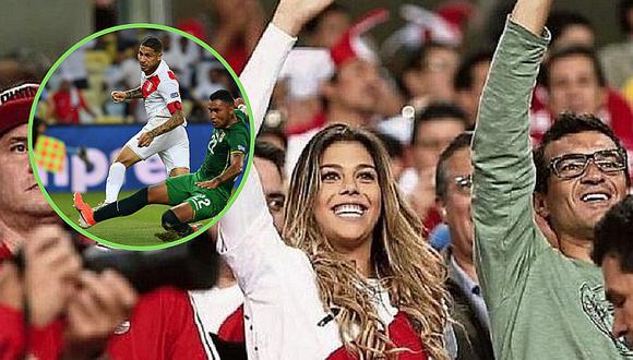 Alondra García Miró alentó a Paolo Guerrero en el Perú vs. Bolivia y comparte emotivo video 