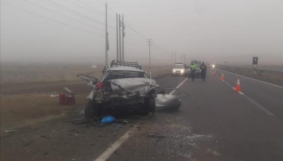 Cañete: un muerto y varios heridos dejó despiste de vehículo en la Panamericana Sur