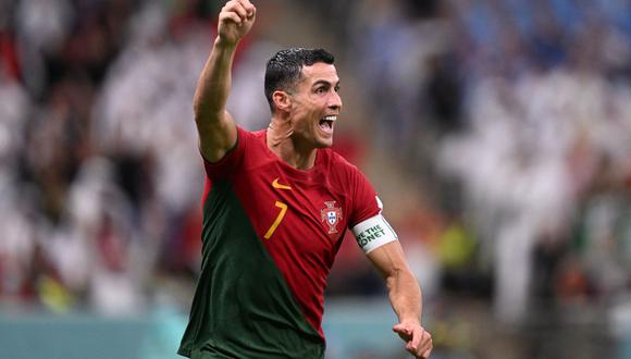 Cristiano Ronaldo busca avanzar con Portugal a cuartos de final del Mundial Qatar 2022. (Foto: AFP)