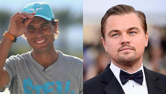 Leonardo Di Caprio y Rafael Nadal se encuentran en gala benéfica