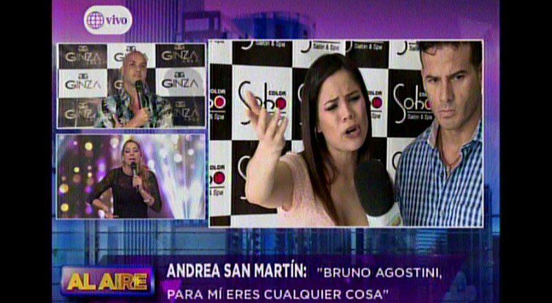 Andrea San Martín le grita "burro" y se pelea con Bruno Agostini 