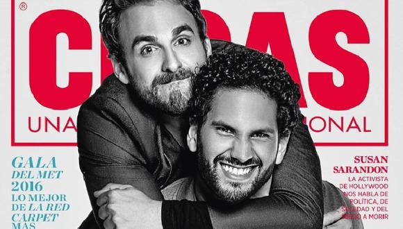 ¡Rodrigo González y su novio en portada de conocida revista! ¡Y piden un alto a la homofobia!