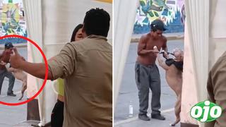 Hombre se vuelve viral por bailar salsa con su perro afuera de una fiesta