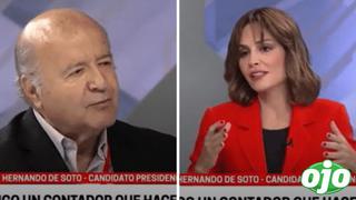 Hernando de Soto protagoniza tenso momento con Mávila Huertas: “Hace cinco minutos que estás en este tema” | VIDEO