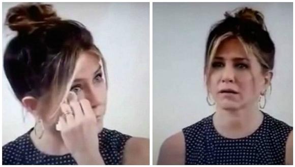 ​YouTube: Jennifer Aniston llora en público ante pregunta de joven [VIDEO]