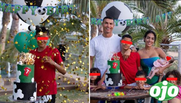 Cristiano Ronaldo y Georgina Rodríguez festejan los 12 años de Cristiano Jr. Foto: (Instagram/@georginagio).