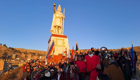 Autoridades participaron de la celebración del Año Nuevo Andino 2023. Foto/Javier Calderón.