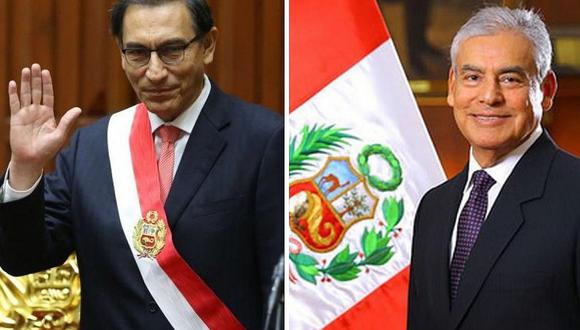 Martín Vizcarra agradece a César Villanueva por labores en presidencia del Consejo de Ministros