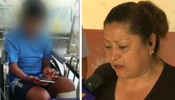Flor Escobedo, madre de un menor de 11 de años, denuncia que su hijo permanece internado en el Hospital del Niño Breña desde el pasado 14 de febrero. (Foto captura: Latina)