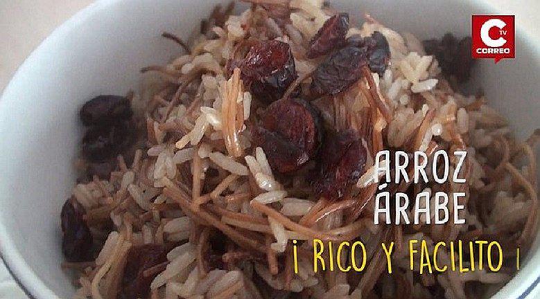¡Qué rico! aprende a preparar este delicioso Arroz árabe