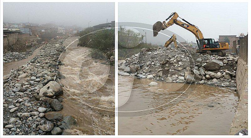 Realizan trabajos de prevención en quebradas de Chosica tras intensa lluvia