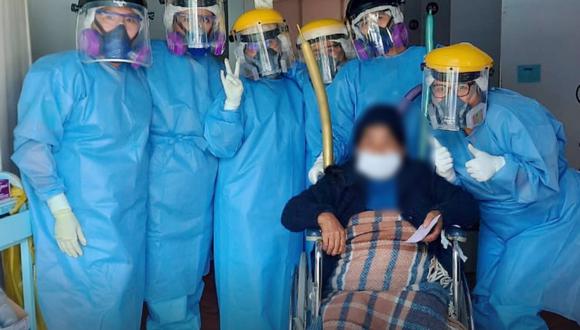 Tacna: mujer de 72 años venció el COVID-19 en hospital Hipólito Unanue (Foto: hospital Hipólito Unanue)