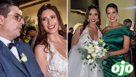 Critican peinado que lució Verónica Linares en su boda. Foto: (Instagram/@valepiazzaz | redes sociales).