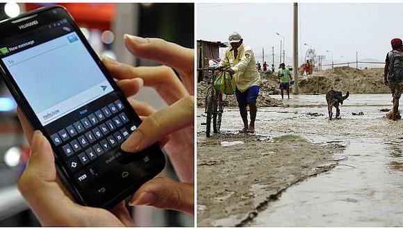 Empresas de telefonía brindan llamadas y SMS sin costo tras lluvias y huaicos 