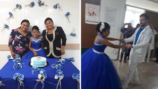 Quinceañera celebra fiesta en hospital: médicos fueron sus chambelanes | FOTOS 