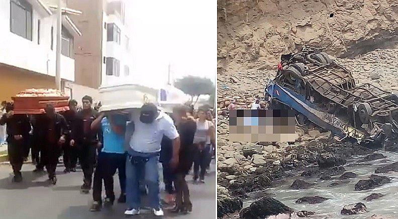 Accidente en Pasamayo: chofer y terramoza fueron despedidos bailando (VIDEOS)