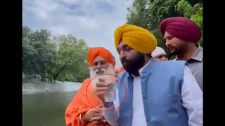 Ministro de la India bebe agua de un río para demostrar que estaba limpia y termina internado de emergencia [VIDEO]