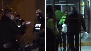 ’Puma’ Carranza reparte chaufa a policías y los felicita por su trabajo en pleno Covid-19 | VIDEO
