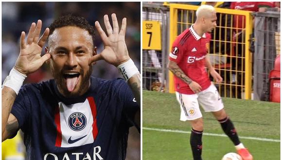 Neymar respalda a Antony por sus lujos durante un partido. (Foto: EFE/Composición)