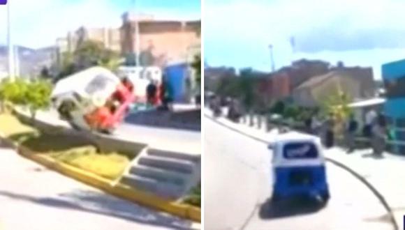Cinco mototaxistas salen heridos de una carrera que casi acaba en tragedia en Ayacucho | VIDEO