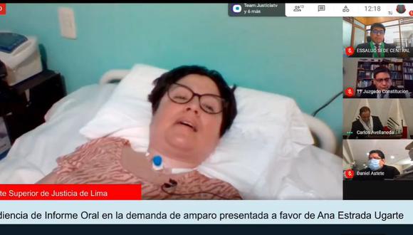 Ana Estrada expuso sus razones ante el 11° Juzgado Constitucional para solicitar la muerte digna (CSJ Lima)