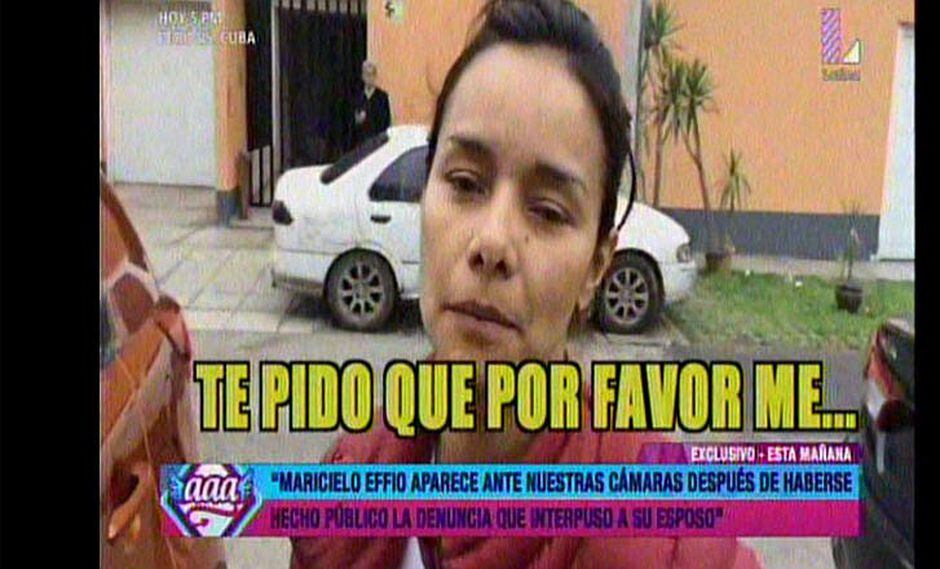 Maricielo Effio tras denunciar a su esposo Estoy muy bien [VIDEO