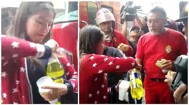 Incendio en Mesa Redonda: vendedora se conmueve de bomberos y realiza bello gesto
