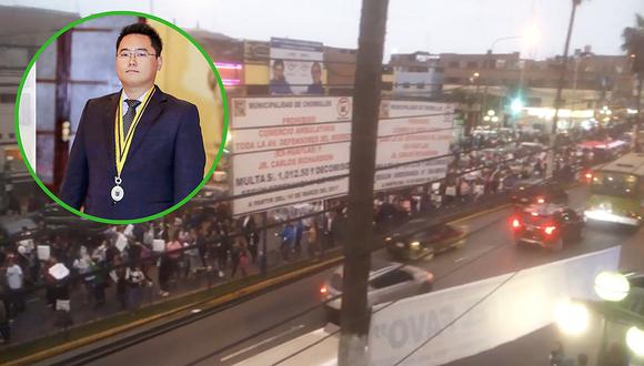Vecinos salen a marchar en contra del nuevo alcalde en Chorrillos (VIDEO)