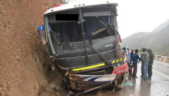 Pasco: Tres muertos y casi 40 heridos en volcadura de bus
