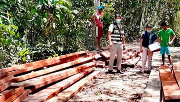 Loreto: inmovilizaron 6000 mil pies tablares de madera de origen ilegal (Foto: Ministerio Público).