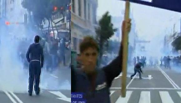 Huelga de maestros: profesores protestan y bloquean la avenida Abancay (VIDEO)