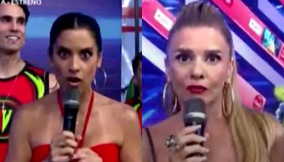María Pía Copello y Johanna San Miguel vuelven a protagonizar tensa discusión en "Esto es guerra". (Foto: Captura América TV).