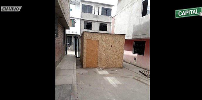 ​Señora construye cuarto en medio de calle en San Juan de Miraflores