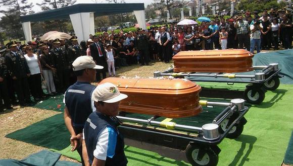 Rímac: Policías muertos en balacera fueron sepultados con honores [FOTOS Y VIDEO]
