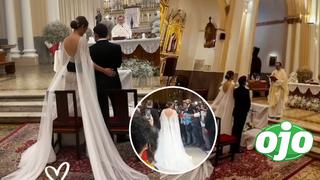 Karen Schwarz y Ezio Oliva se lucen en el altar de la iglesia: “Por más amores como el suyo”