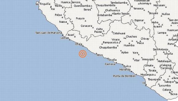 Temblor: sismo de magnitud 3,9 remece a la costa sur del Perú 