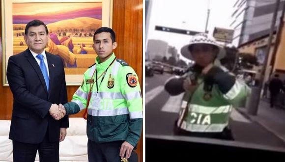 Ministro del Interior respalda a joven policía que apuntó a conductor que se resistió a intervención | VÍDEO