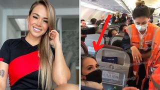 Jossmery Toledo es obligada a bajar del avión mientras pasajeros le gritan de todo | VIDEO