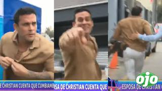 La reacción de Christian Domínguez cuando le preguntan por su divorcio: se corrió de las cámaras
