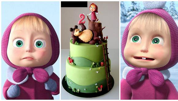 Masha y el oso: niña pidió una torta por su cumpleaños y tuvo enorme  decepción | LOCOMUNDO | OJO