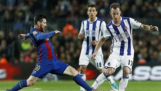 Barcelona vence 3-2 al Real Sociedad con 2 goles y una asistencia de Messi 