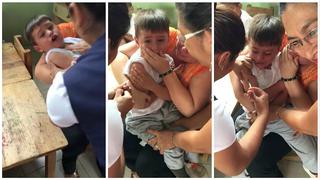 ​Facebook: Niño llora antes de colocarle la inyección, pero sorprende luego con esta reacción (VIDEO)