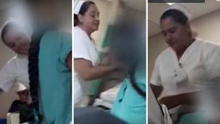 Enfermera abusa y humilla golpeando a una niñita paciente de diez años