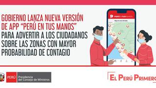 Coronavirus en Perú: Lanzan nueva versión de app “Perú en tus manos” para advertir zonas de contagio