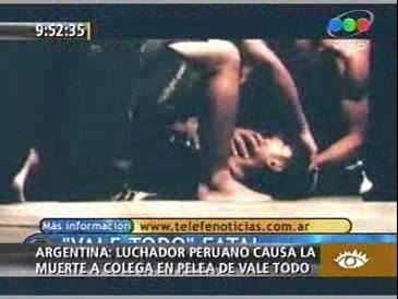 Luchador peruano mata a argentino en entrenamiento de Vale Todo