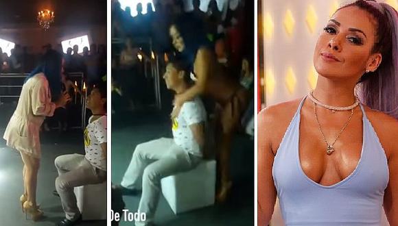 Dorita Orbegoso: reacción de joven en sexy show llama la atención (VIDEO)