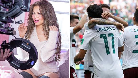 Thalía celebra triunfo de México contra Corea de Sur a su manera (FOTO) 