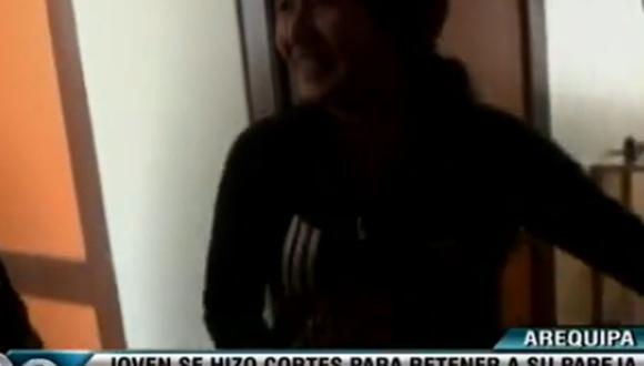 Arequipa: Mujer intenta suicidarse para retener a su pareja [VIDEO] 
